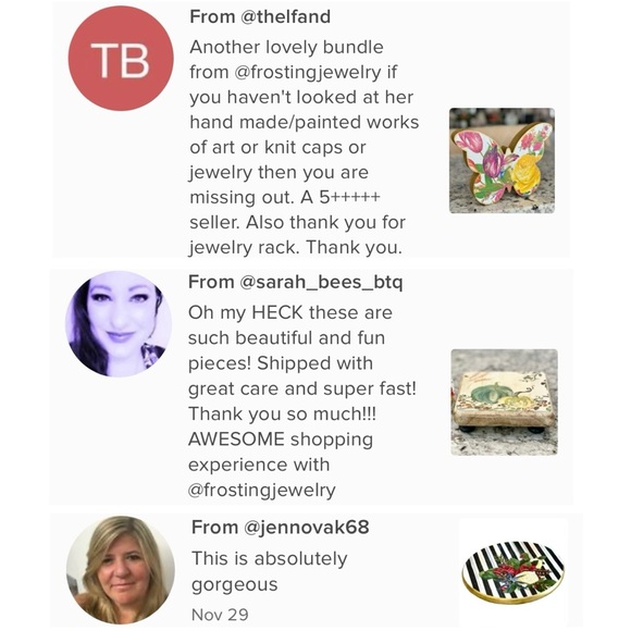 LOVE NOTES from some of my Hand Crafted Decoupage Items - Picture 6 of 6